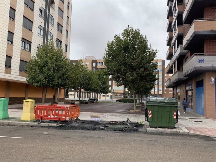Reposición de los contenedores quemados durante el año 2020 en la ciudad de León.