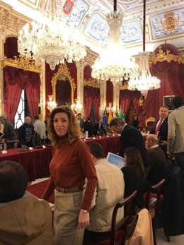 La alcaldesa de Benaocaz, Ana Belén García