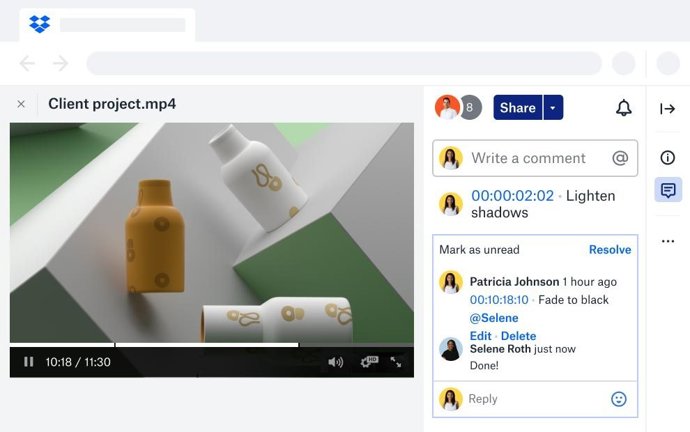 Dropbox permite añadir comentarios en imágenes