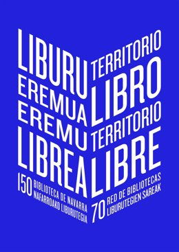 Logotipo de la campaña 'Territorio libro. Territorio libre. Liburu eremua. Eremua librea'