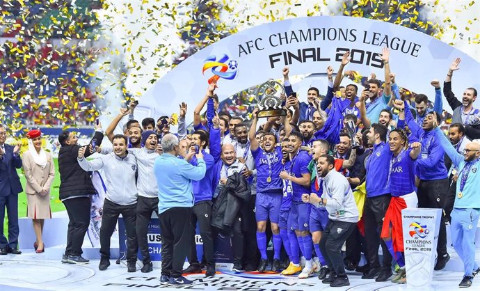 El Al Hilal celebra la consecución de la Champions asiática 2019