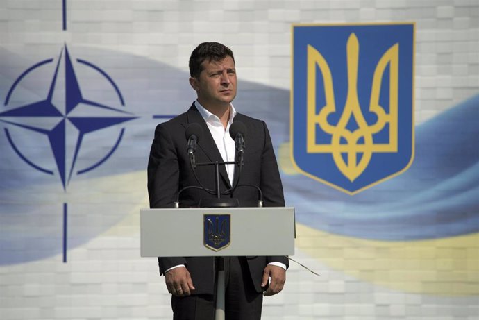 El presidente de Ucrania Volodimir Zelensky 