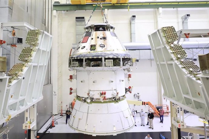 Primera imagen de la nave Orion integrada para ir a la Luna