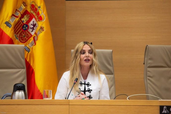 La presidenta del Observatorio contra la Violencia de Género del CGPJ, María Ángeles Carmona, en un acto en el Congreso
