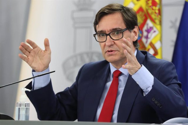 El ministro de Sanidad, Salvador Illa, comparece en rueda de prensa posterior al Consejo de Ministros en Moncloa, Madrid (España), a 22 de septiembre de 2020.
