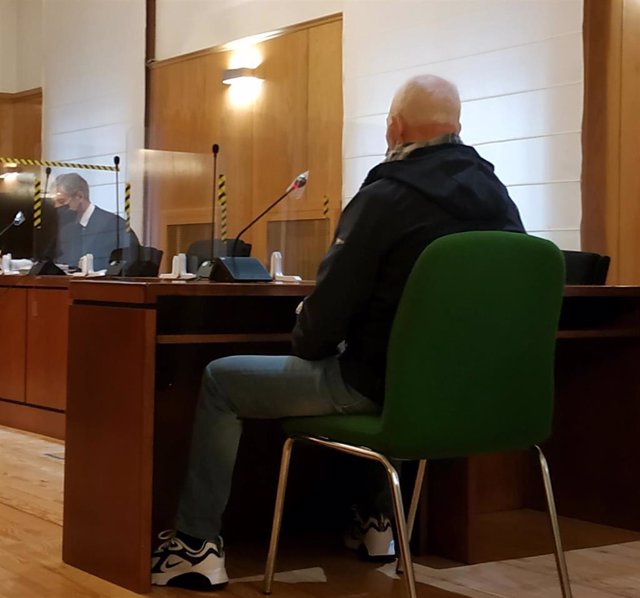 El acusado, durante el juicio celebrado en la Audiencia de Valladolid.