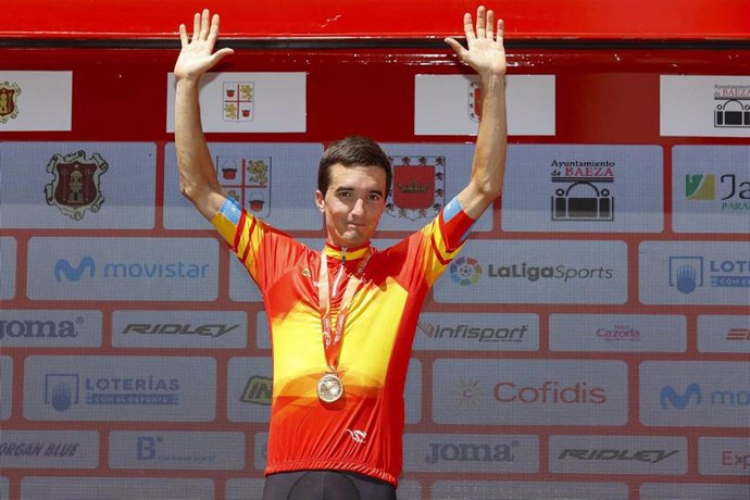 El ciclista español Pello Bilbao, campeón de España contrarreloj y representante de la selección en el Mundial de Imola 2020