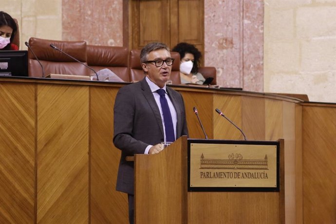 Manuel Gavira, este jueves ante el Pleno del Parlamento