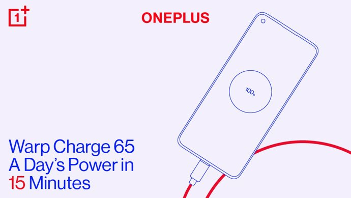 Carga rápida Warp Charge de 65W