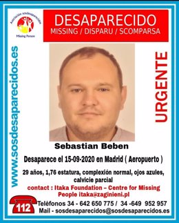 Imagen del ciudadano polaco desaparecido en el aeropuerto de Barajas
