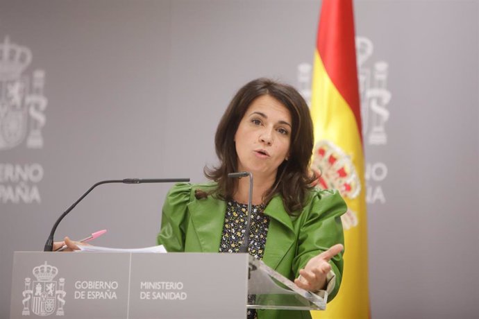 La Secretaria de Estado de Sanidad, Silvia Calzón, ofrece una rueda de prensa para informar del seguimiento de la pandemia del Covid-19, en el Ministerio de Sanidad, en Madrid (España) a 24 de septiembre de 2020.