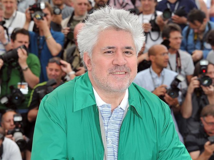 Director Pedro Almodovar attends "The Skin I Live In" Photocall at Palais des Festivals during the 64th Cannes Film Festival on May 19, 2011 in Cannes, France.
