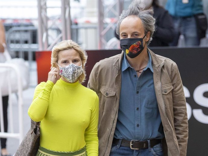 Eugenia Martínez de Irujo y Narcis Rebollo, a su llegada al hotel María Cristina de San Sebastián