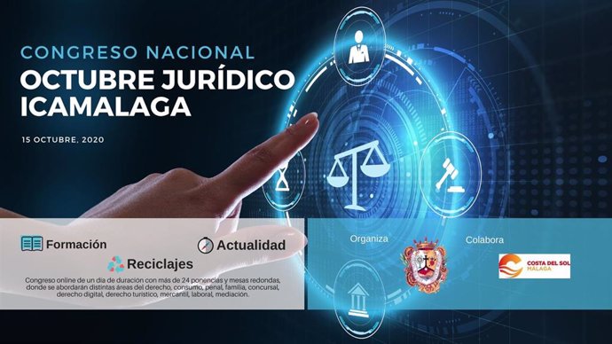 Cartel del congreso 'Octubre Jurídico Icamalaga'