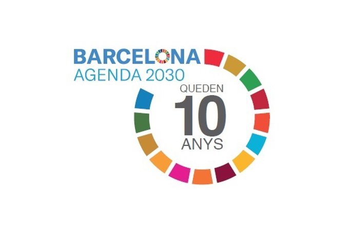 Logotipo de la campaña del Ayuntamiento de Barcelona sobre la Agenda 2030