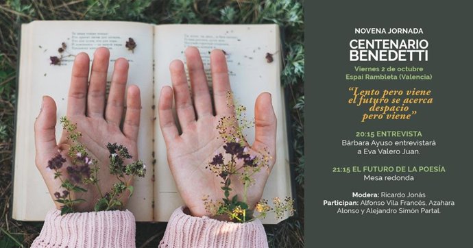 Rambleta conmemora el centenario de Mario Benedetti con un ciclo de poesía, pensamiento y artes escénicas