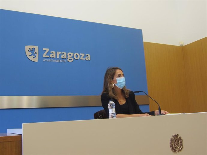 La portavoz del Gobierno de Zaragoza, María Navarro