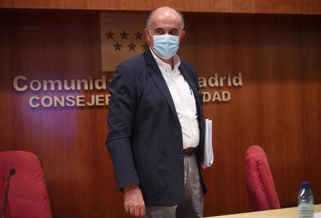 El viceconsejero de Salud Pública y Plan Covid-19, Antonio Zapatero, tras informar sobre las nuevas medidas de protección frente a la evolución del Covid-19 en Madrid, en la Consejería de Sanidad de Madrid (España), a 25 de septiembre de 2020.