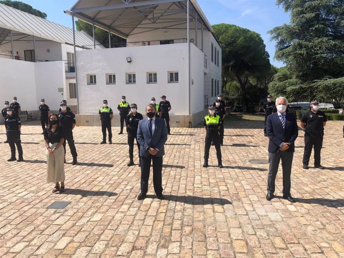 El primer grupo del Curso de Ingreso a los Cuerpos de la Policía Local de Andalucía completa la formación presencial en la Escuela de Seguridad Pública de Andalucía.