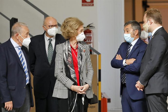 La Reina Doña Sofía durante visita programada al Banco de Alimentos de Albacete, en Albacete, Castilla-La Mancha, (España), a 25 de septiembre de 2020.