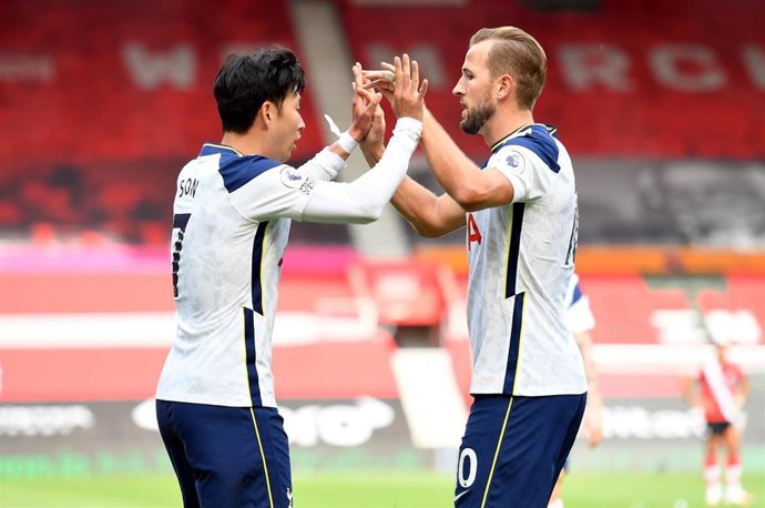 El Tottenham celebra un gol