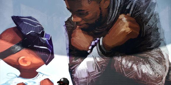 2. Disney dedica un emotivo mural a Chadwick Boseman (Black Panther) en Disneyland