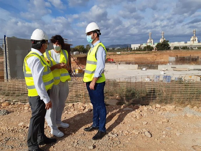 El alcalde de Palma, José Hila, en la visita a las obras.