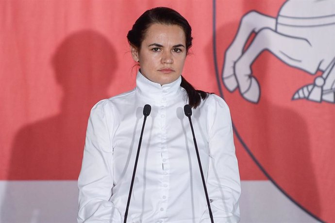 Svetlana Tijanovskaya, líder opositora en Bielorrusia. 