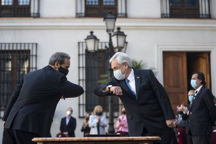 El presidente de Chile, Sebastián Piñera, y el ministro de Exteriores, Andrés Allamand. 