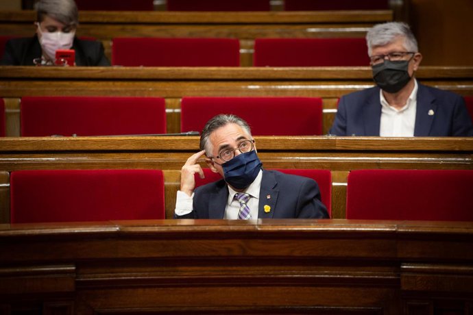 El nou conseller catal d'empresa, Ramón Tremosa, en el ple del Parlament. A Barcelona, Catalunya, (Espanya), a 9 de setembre de 2020.