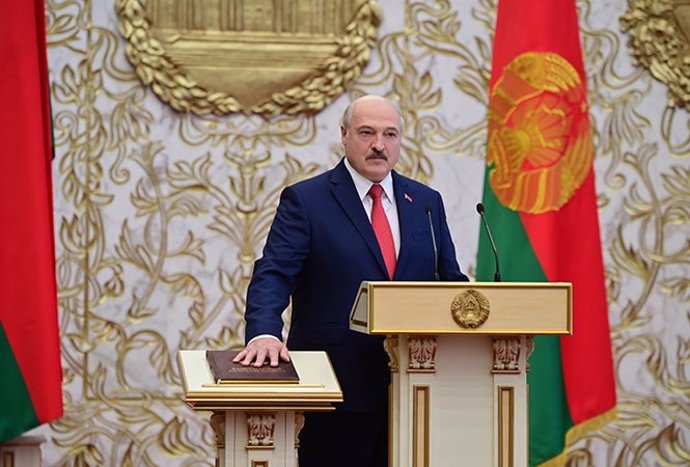 Ceremonia de toma de posesión de Alexander Lukashenko.