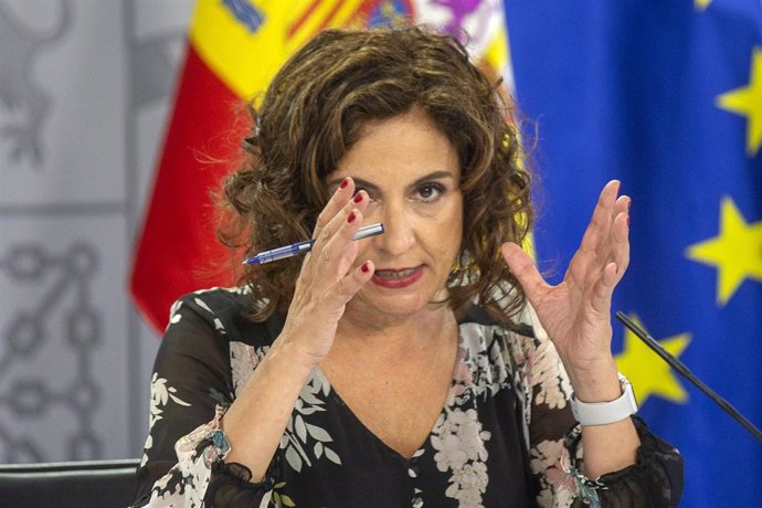 La ministra de Hacienda y Portavoz, María Jesús Montero, comparece en rueda de prensa posterior al Consejo de Ministros en Moncloa, Madrid (España), a 22 de septiembre de 2020.