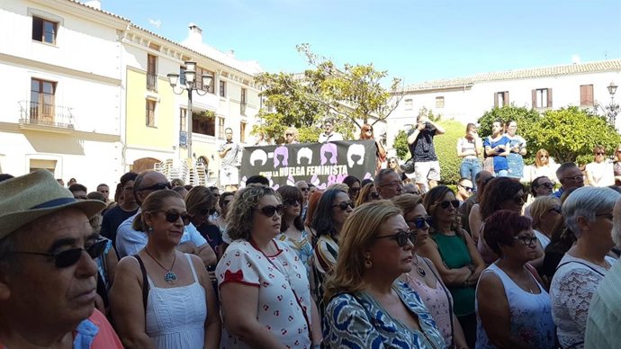 Concentración en Úbeda en repulsa del asesinato de una mujer, en una imagen de archivo