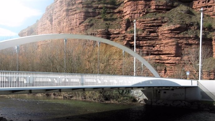 Exposición Diseñar Puentes muestra el puente sobre el Najerilla.
