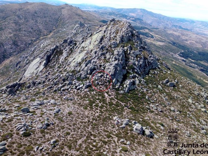 Rescate en el Pico Zapatero, en Sotalbo (Ávila).