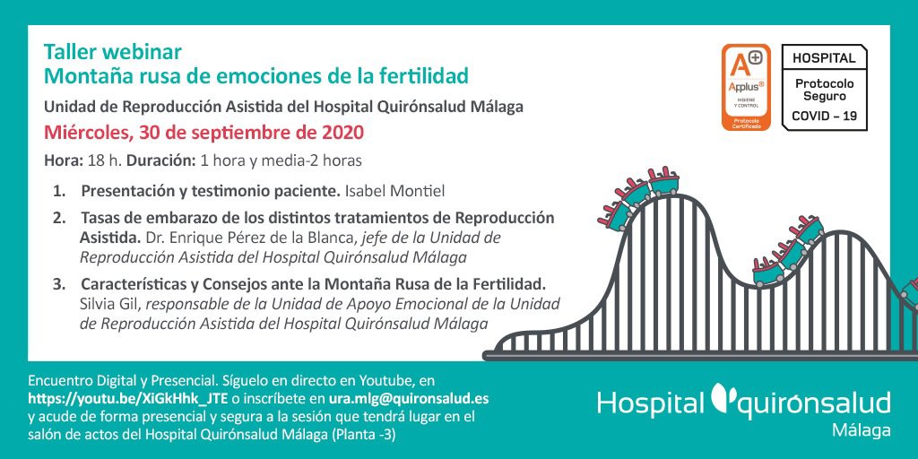 Quirónsalud Málaga imparte un taller presencial y online sobre la montaña rusa emocional de la fertilidad 3 Quirónsalud Málaga imparte un taller presencial y online sobre la montaña rusa emocional de la fertilidad 3