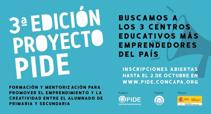 Cartel de la III edición del programa PIDE 2020