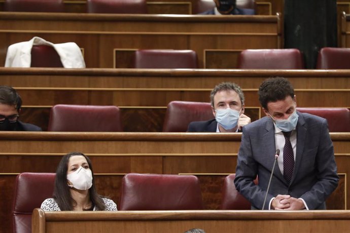 El portavoz parlamentario de Ciudadanos, Edmundo Bal, interviene en una sesión de control al Gobierno en el Congreso de los Diputados, en Madrid (España), a 23 de septiembre de 2020.