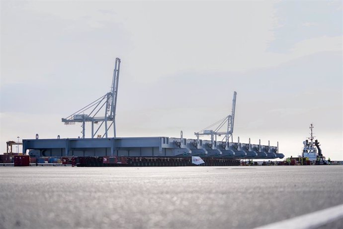 Finaliza la operativa del synchrolift construido en el Port de Tarragona.