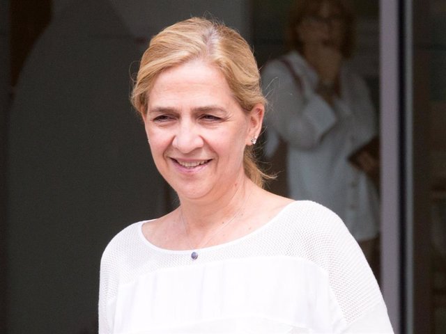 La Infanta Cristina, en una de sus últimas visitas a la capital española