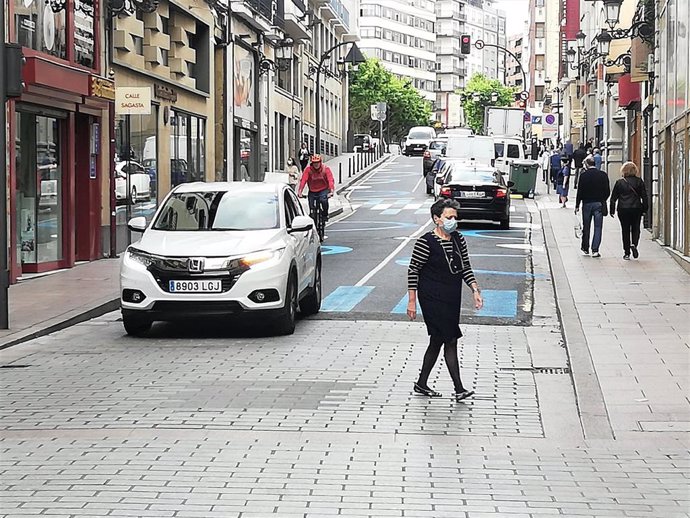 La calle Sagasta se convierte en calle de prioridad peatonal y tráfico a 20 km/hora máximo