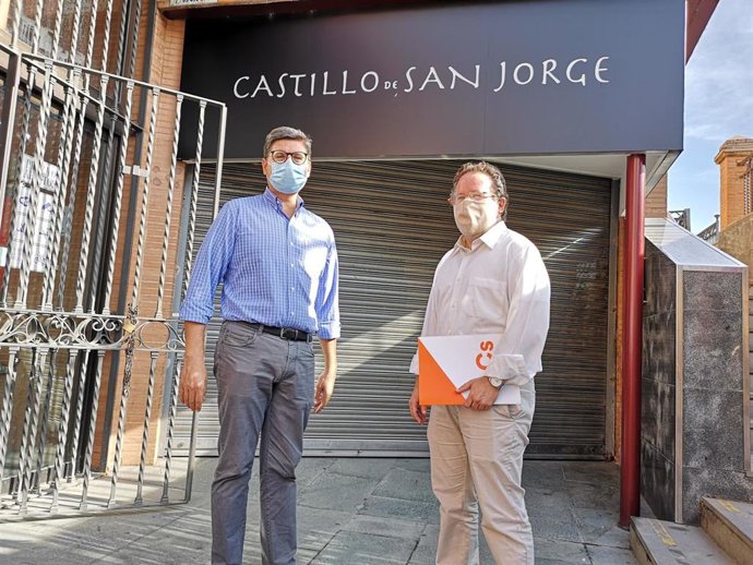 Pimentel y López Aparicio, en el Castillo de San Jorge