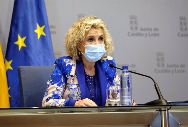 La consejera de Sanidad de Castilla y León, Verónica Casado, comparece para explicar la situación actual ante la pandemia.