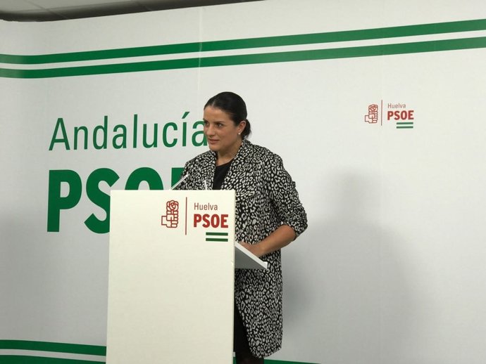 Rocío Espinosa,  vicesecretaria general del PSOE de Huelva. 