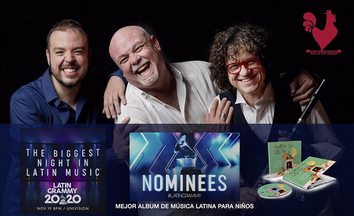 Los ciudadrealeños 'Veleta Roja' son nominados a los Grammy Latinos por su disco infantil 'Sonidos que cuentan'