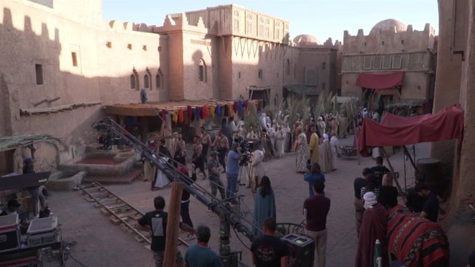 Rodaje de una película.