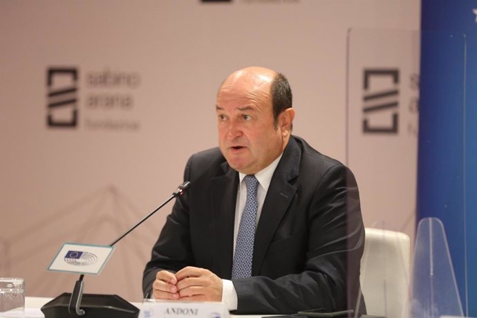 El presidente del EBB del PNV, Andoni Ortuzar, en el seminario de la Fundación Sabino Arana