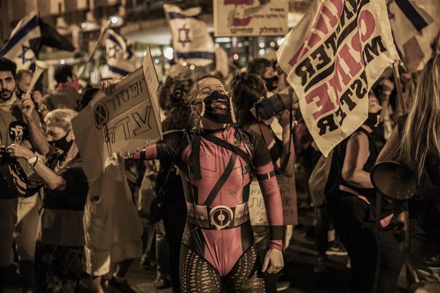 Manifestación contra Netanyahu en Jerusalén