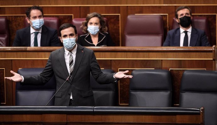 El ministro de Consumo, Alberto Garzón, interviene en una nueva sesión de control al gobierno en el Congreso 