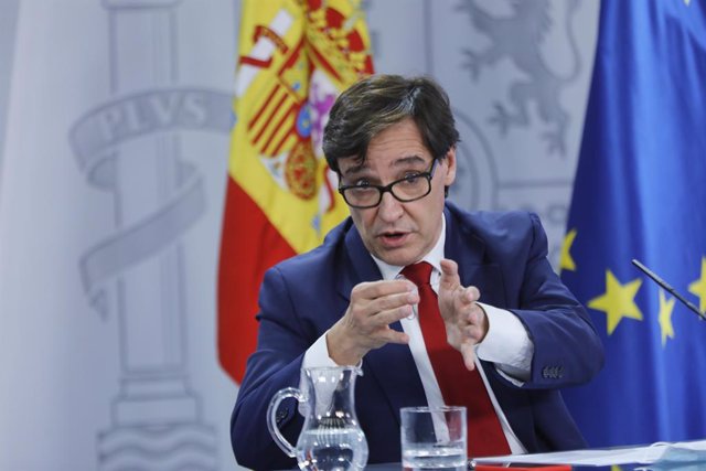 El ministre de Sanitat, Salvador Illa, compareix en roda de premsa telemàtica en Moncloa, per a informar de l'evolució de la COVID-19, a Madrid (Espanya), a 28 de setembre de 2020.